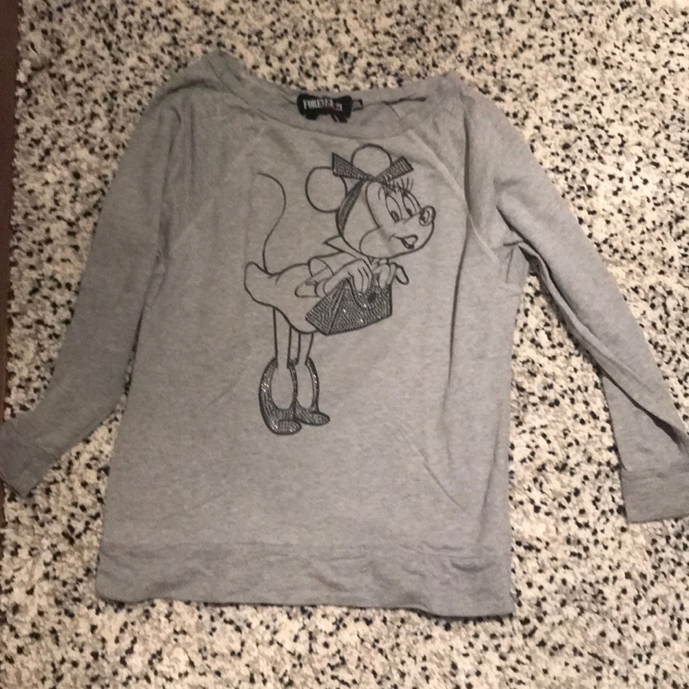 Off the shoulder Minnie Mouse sweater